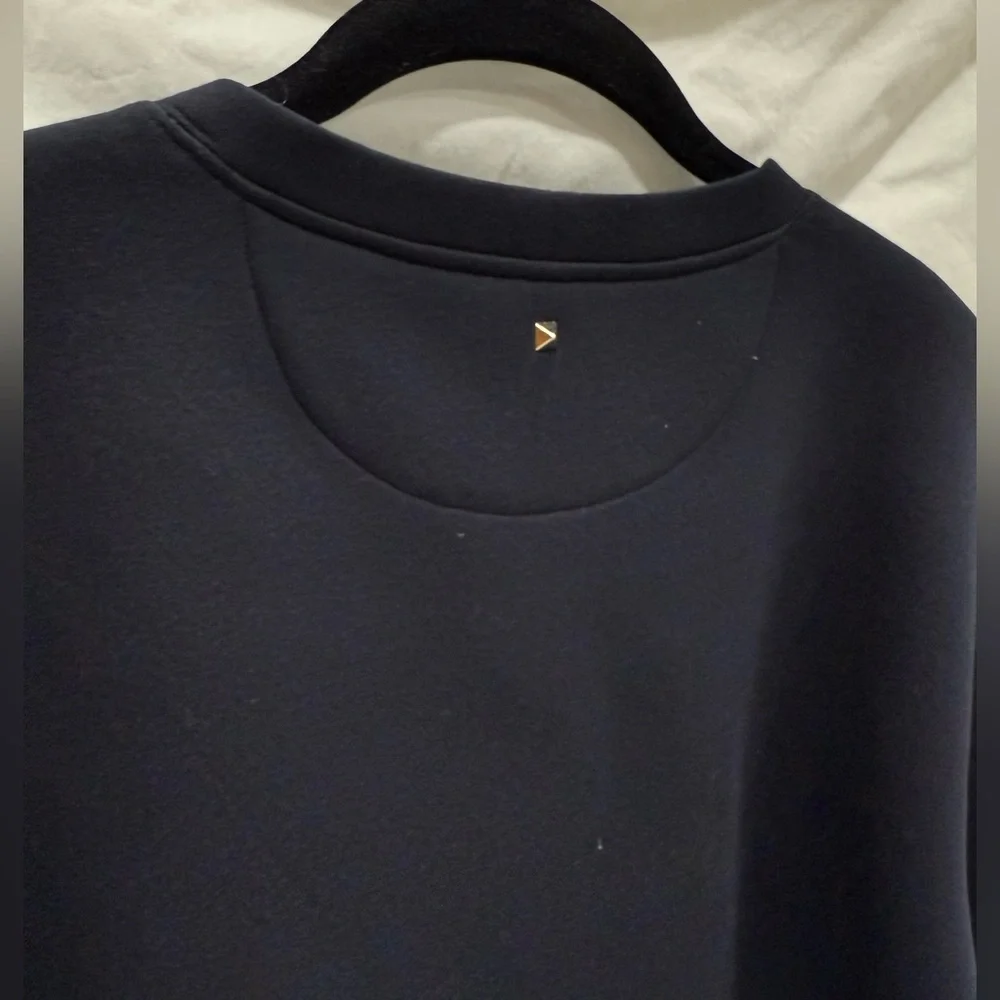 Valentino Men's Navy Modal Rockstud Sweatshirt - Picture 5 of 8